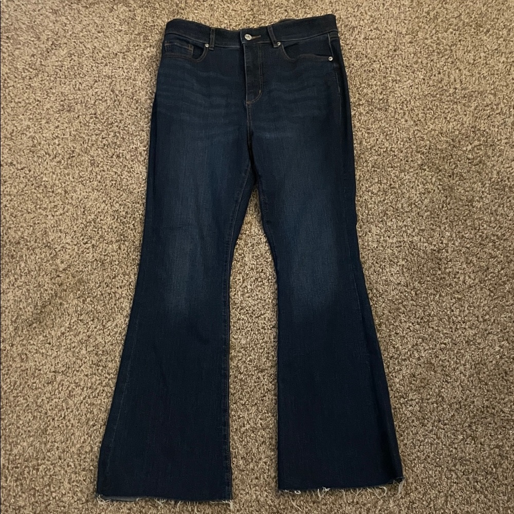 LOFT Dark Blue Flare Jeans